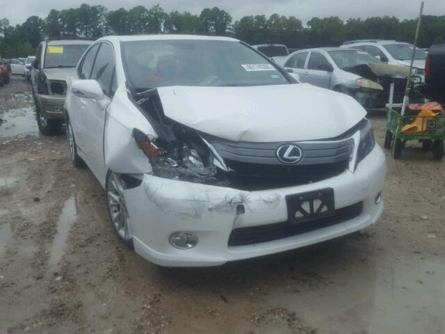 JTHBB1BA1A2008143 - 2010 LEXUS HS 250H WHITE photo 1