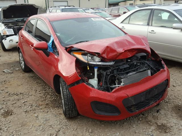 KNADN5A30C6012270 - 2012 KIA RIO EX RED photo 1