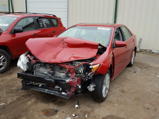 4T1BD1FK9CU057480 - 2012 TOYOTA CAMRY HYBR RED photo 2