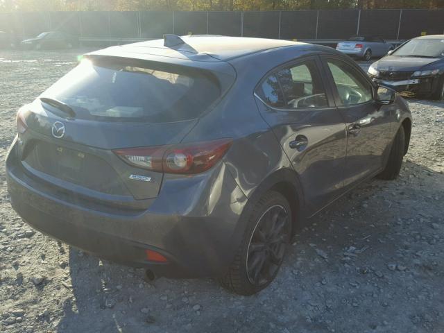 JM1BM1L36E1185827 - 2014 MAZDA 3 TOURING GRAY photo 4