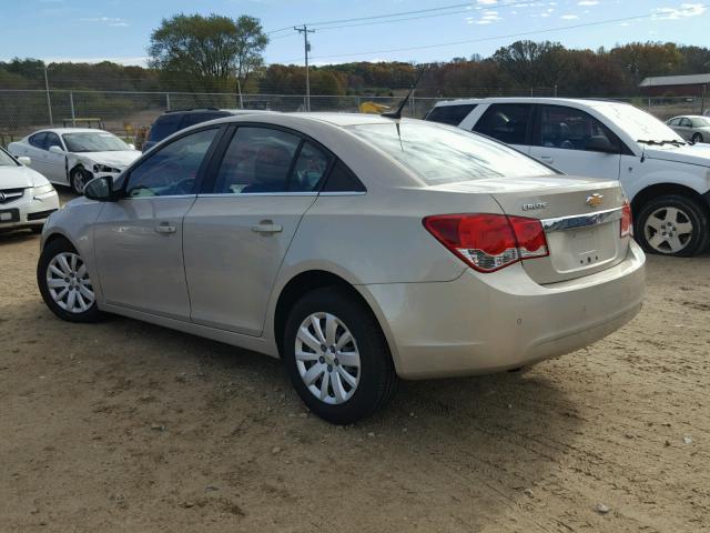 1G1PF5S96B7166421 - 2011 CHEVROLET CRUZE GOLD photo 3