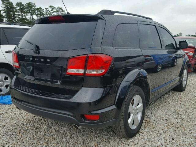 3C4PDCBG0CT150860 - 2012 DODGE JOURNEY SX BLACK photo 4