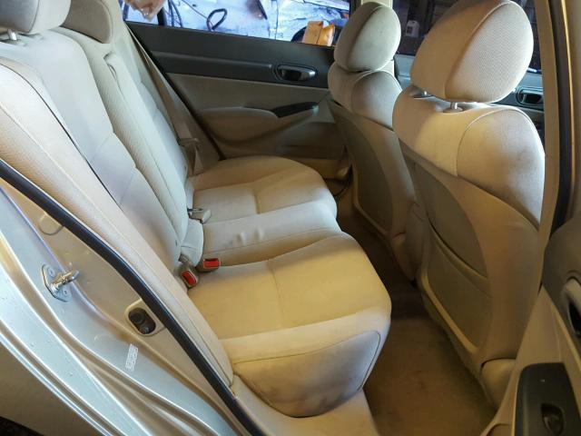 1HGFA16887L115627 - 2007 HONDA CIVIC EX GOLD photo 6