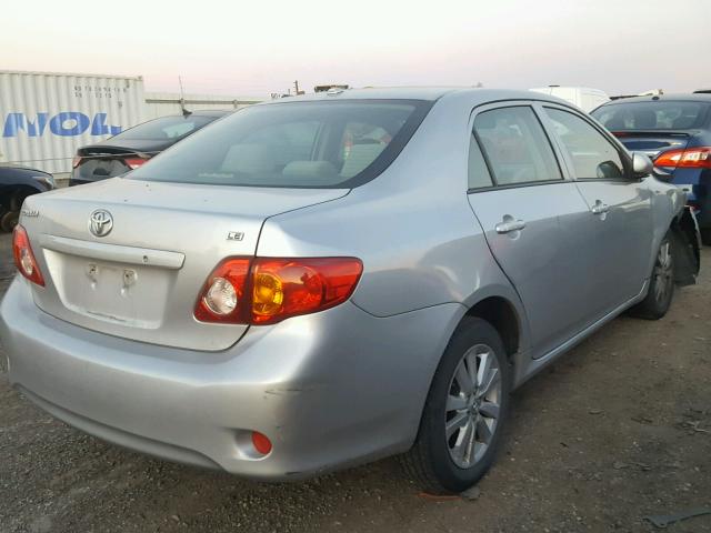 JTDBL40E499031778 - 2009 TOYOTA COROLLA BA SILVER photo 4