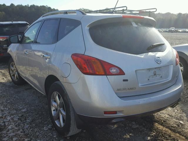 JN8AZ1MU3AW020260 - 2010 NISSAN MURANO S SILVER photo 3