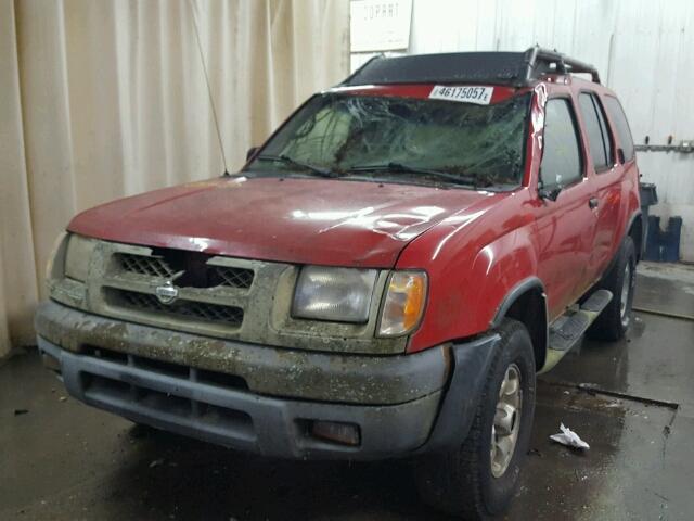 5N1ED28Y9YC567877 - 2000 NISSAN XTERRA XE RED photo 2