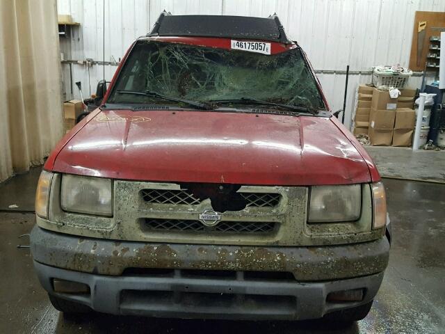 5N1ED28Y9YC567877 - 2000 NISSAN XTERRA XE RED photo 9