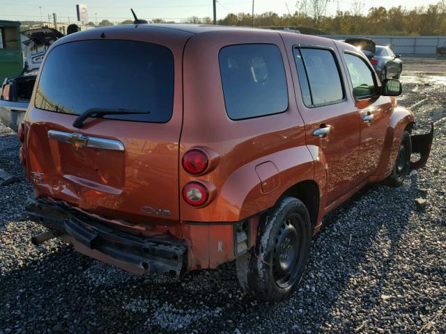 3GNDA13D77S525683 - 2007 CHEVROLET HHR LS ORANGE photo 4