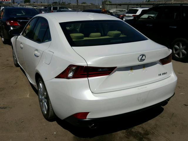 JTHBF1D28F5063172 - 2015 LEXUS IS 250 WHITE photo 3