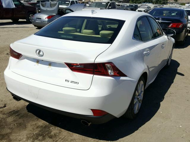 JTHBF1D28F5063172 - 2015 LEXUS IS 250 WHITE photo 4