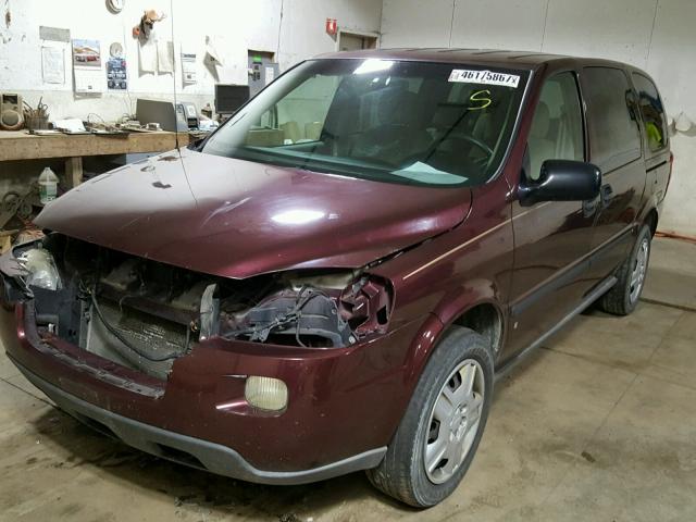 1GNDV23W57D185705 - 2007 CHEVROLET UPLANDER L BURGUNDY photo 2