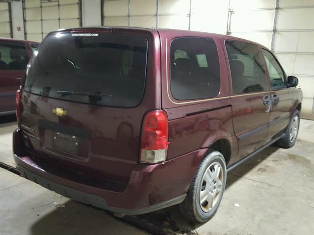 1GNDV23W57D185705 - 2007 CHEVROLET UPLANDER L BURGUNDY photo 4