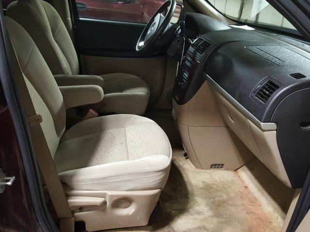 1GNDV23W57D185705 - 2007 CHEVROLET UPLANDER L 勃艮第红 照片 5