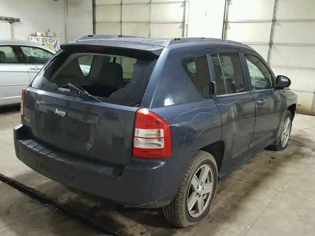 1J8FF47W17D371934 - 2007 JEEP COMPASS BLUE photo 4