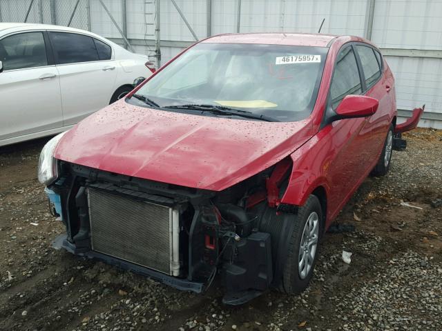 KMHCT5AE9CU006397 - 2012 HYUNDAI ACCENT GLS RED photo 2