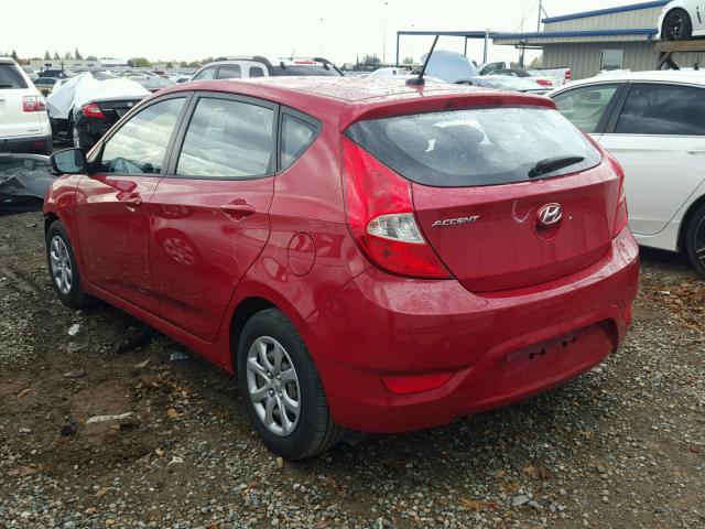 KMHCT5AE9CU006397 - 2012 HYUNDAI ACCENT GLS RED photo 3