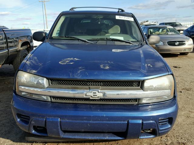 1GNDT13S162273061 - 2006 CHEVROLET TRAILBLAZE BLUE photo 9