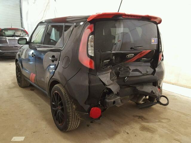 KNDJN2A22G7255087 - 2016 KIA SOUL BLACK photo 3