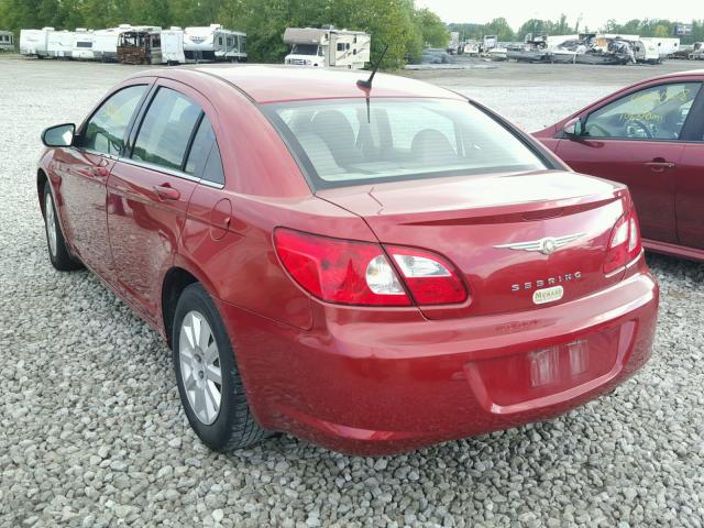 1C3LC46K48N193650 - 2008 CHRYSLER SEBRING LX MAROON photo 3