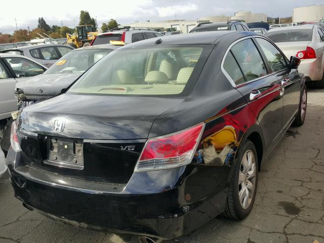 5KBCP36809B502790 - 2009 HONDA ACCORD EXL BLACK photo 4