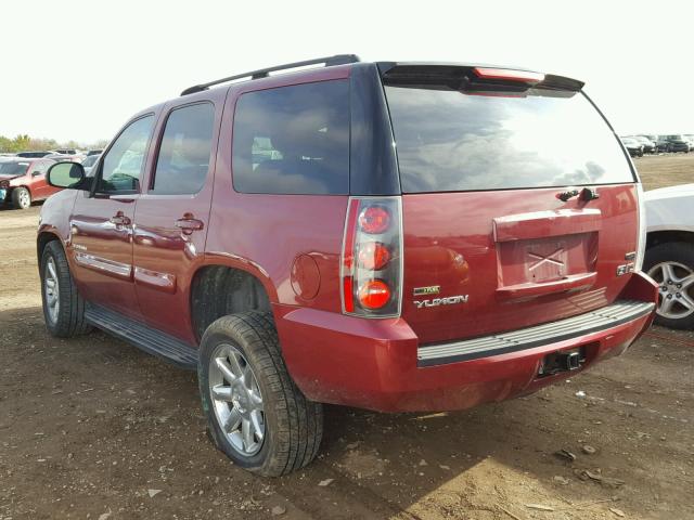 1GKFK13087J302392 - 2007 GMC YUKON BURGUNDY photo 3