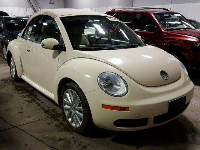 3VWRF31Y98M415836 - 2008 VOLKSWAGEN NEW BEETLE CREAM photo 1