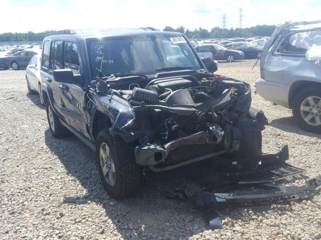 1J8HG48K57C690096 - 2007 JEEP COMMANDER BLACK photo 1