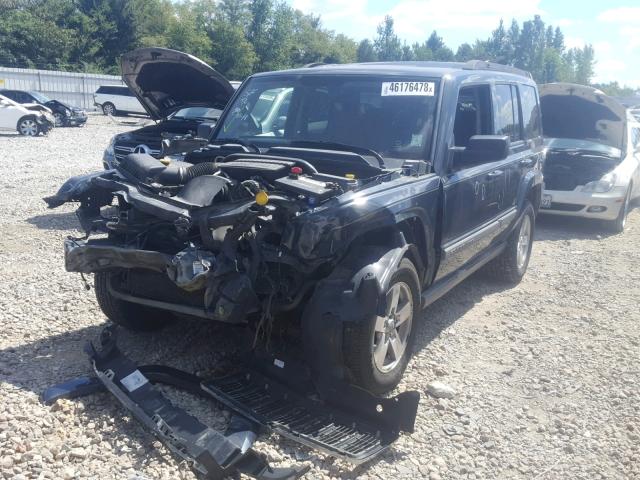 1J8HG48K57C690096 - 2007 JEEP COMMANDER BLACK photo 2