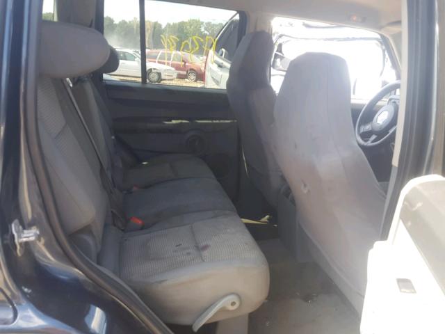 1J8HG48K57C690096 - 2007 JEEP COMMANDER BLACK photo 6