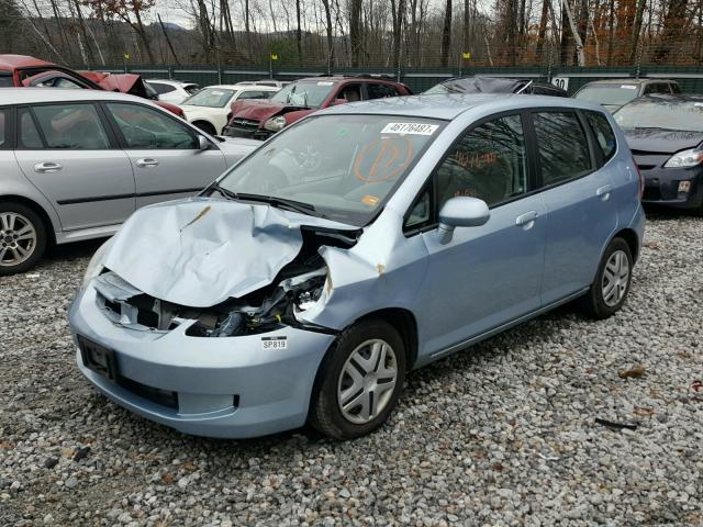 JHMGD37437S035366 - 2007 HONDA FIT SILVER photo 2