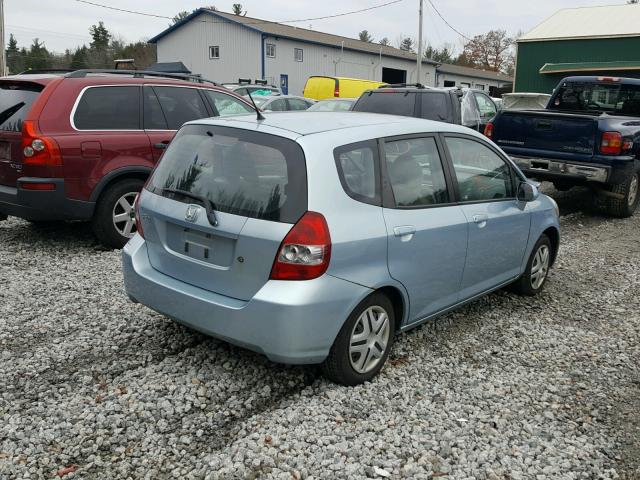 JHMGD37437S035366 - 2007 HONDA FIT SILVER photo 4