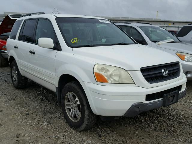 2HKYF18604H552347 - 2004 HONDA PILOT EXL WHITE photo 1