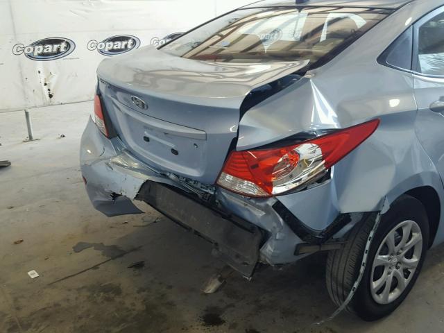 KMHCT4AE4DU553718 - 2013 HYUNDAI ACCENT GLS BLUE photo 9