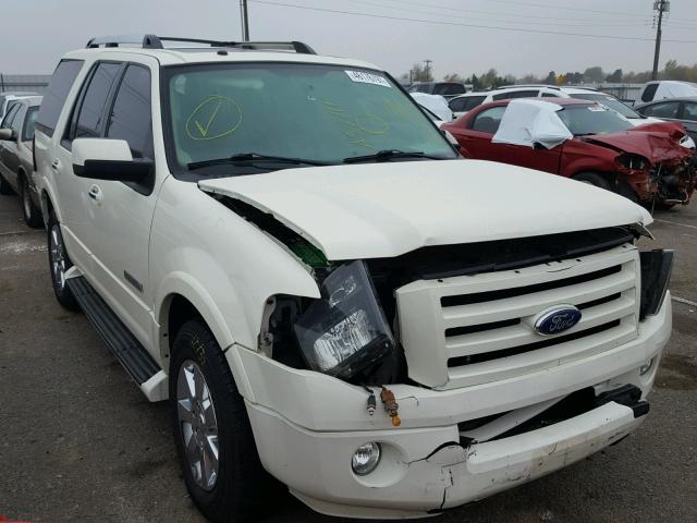 1FMFU19597LA57711 - 2007 FORD EXPEDITION WHITE photo 1