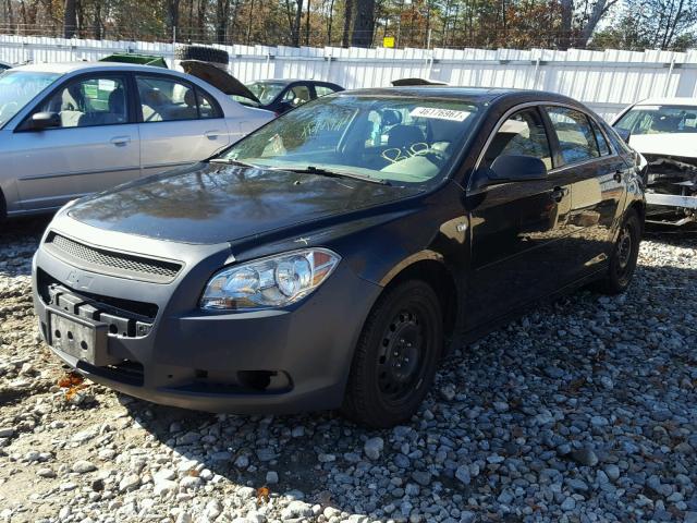 1G1ZG57B984234920 - 2008 CHEVROLET MALIBU LS BLACK photo 2