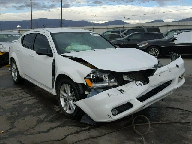 1C3CDZCB2DN545102 - 2013 DODGE AVENGER SX WHITE photo 1