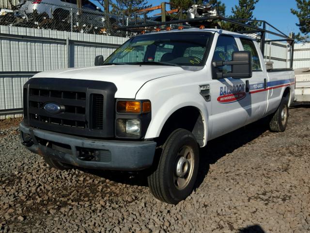 1FTSW21538EA87971 - 2008 FORD F250 WHITE photo 2