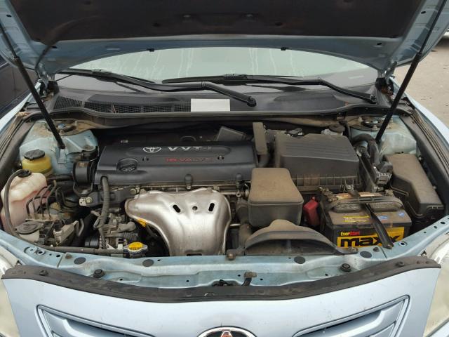 4T1BE46K98U782194 - 2008 TOYOTA CAMRY CE BLUE photo 7