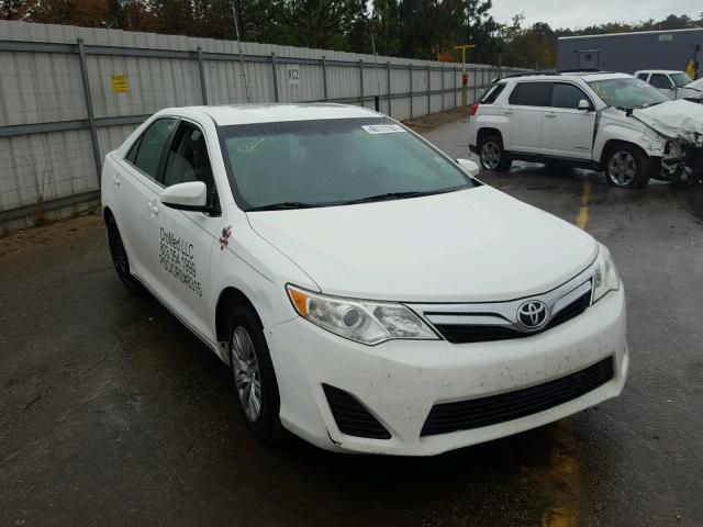 4T1BF1FK4EU350247 - 2014 TOYOTA CAMRY L WHITE photo 1