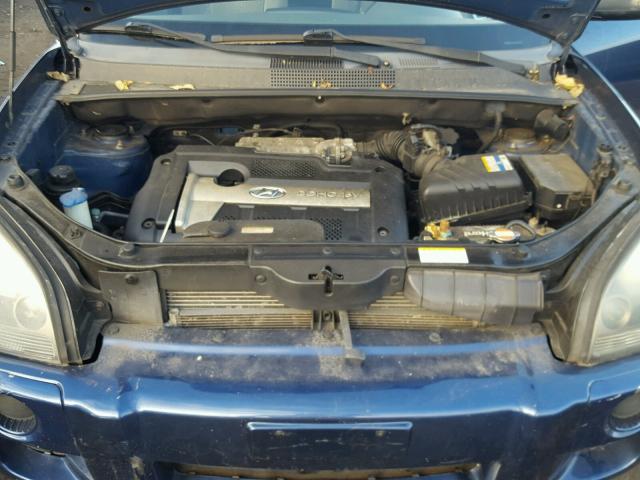 KM8JM12B17U506352 - 2007 HYUNDAI TUCSON GLS BLUE photo 7