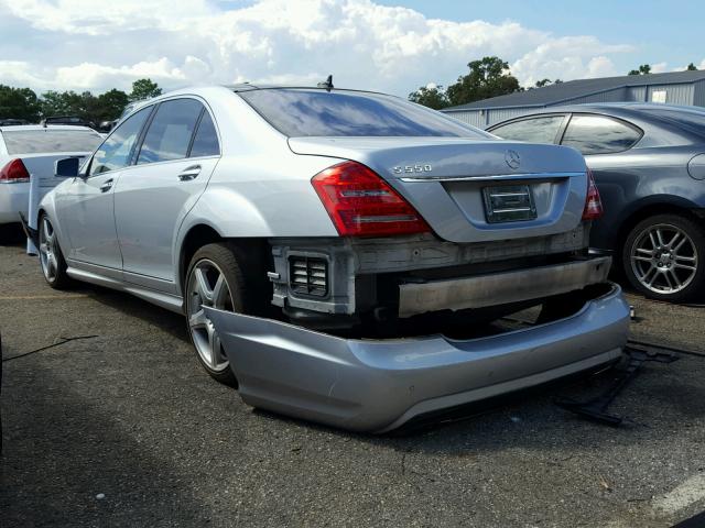 WDDNG7BB8AA337848 - 2010 MERCEDES-BENZ S 550 SILVER photo 3