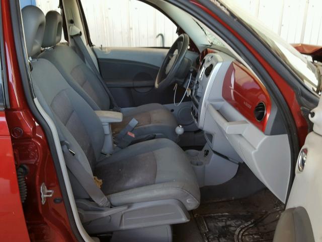 3A8FY48B68T130968 - 2008 CHRYSLER PT CRUISER RED photo 5