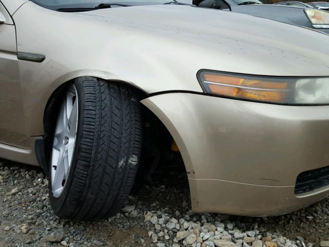 19UUA66275A013938 - 2005 ACURA TL TAN photo 9