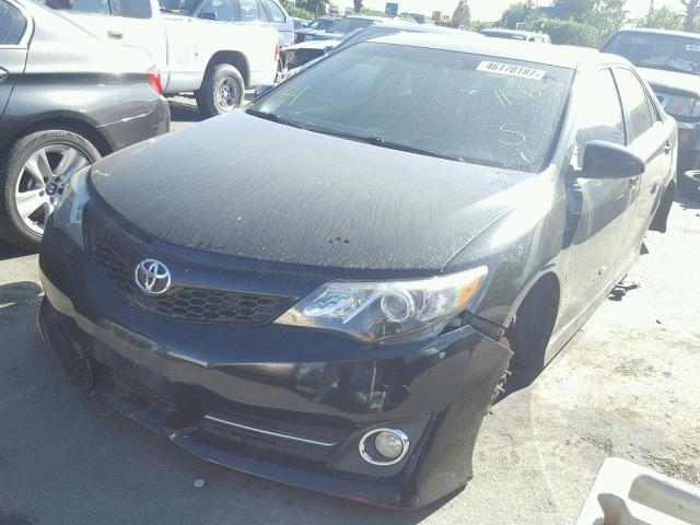 4T1BF1FK2CU176756 - 2012 TOYOTA CAMRY BASE BLACK photo 2