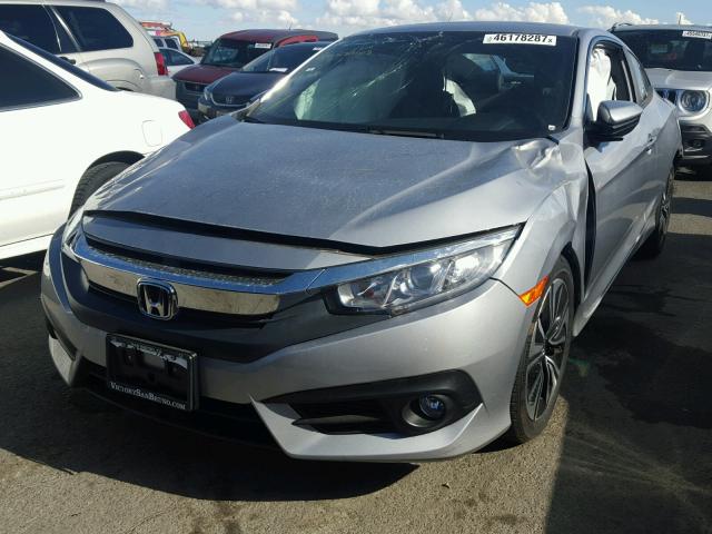 2HGFC3B76GH360264 - 2016 HONDA CIVIC EXL SILVER photo 2