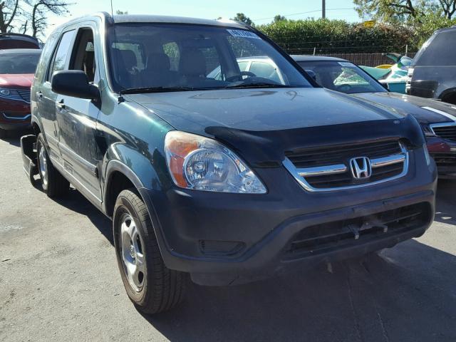 JHLRD68442C024022 - 2002 HONDA CR-V LX GREEN photo 1