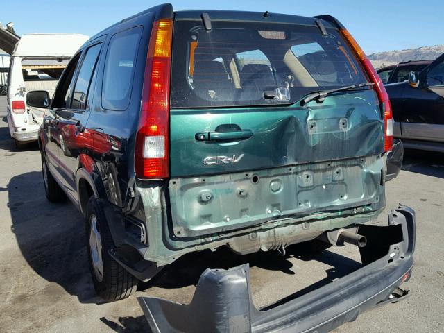 JHLRD68442C024022 - 2002 HONDA CR-V LX GREEN photo 3