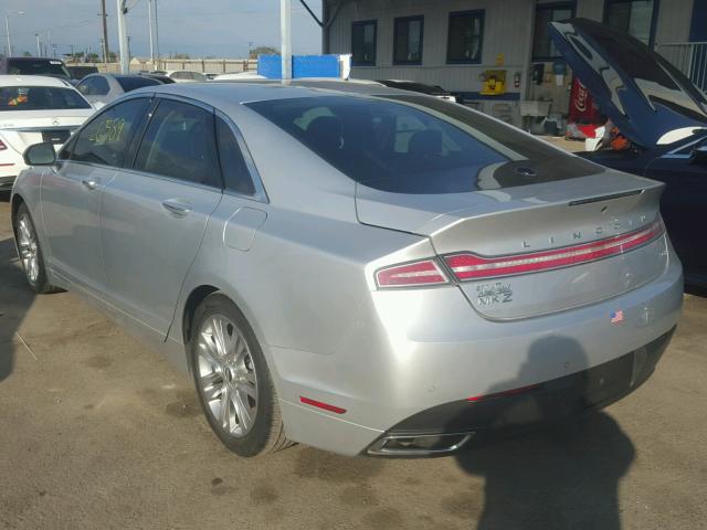 3LN6L2LU3ER805585 - 2014 LINCOLN MKZ Արծաթագույն լուսանկար 3