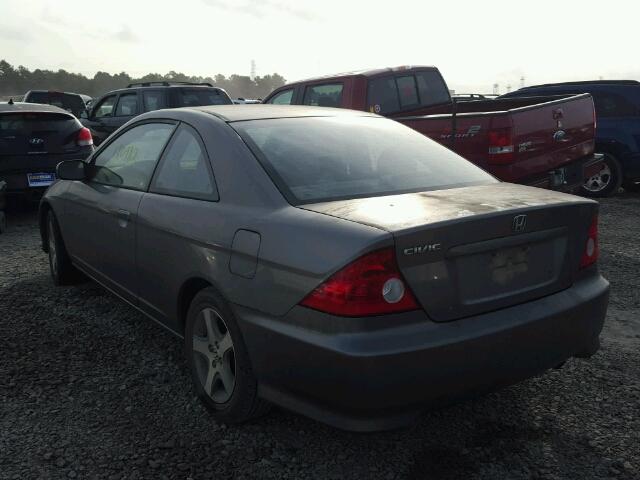 1HGEM21935L056427 - 2005 HONDA CIVIC EX GRAY photo 3