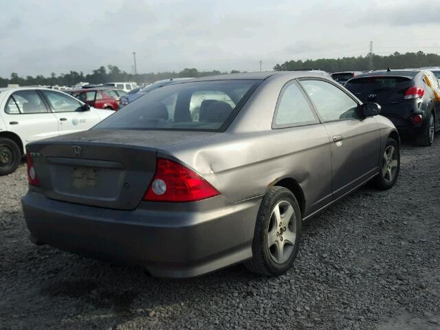 1HGEM21935L056427 - 2005 HONDA CIVIC EX GRAY photo 4